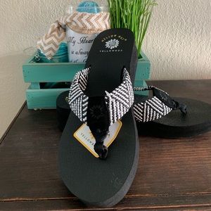 Yellow Box Flip Flops